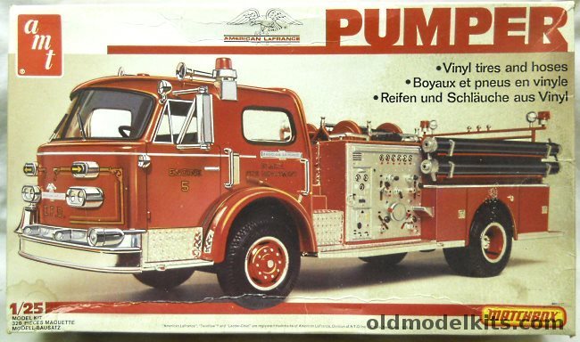 AMT 1/25 American LaFrance Pumper Fire Truck, PK6122 plastic model kit